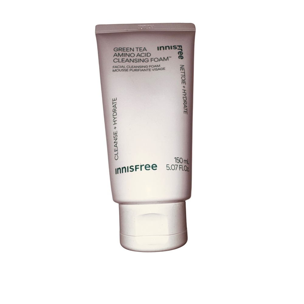 Innisfree Green Tea Amino Acid Cleansing Foam 150ml Hydrating Facial Cleanser